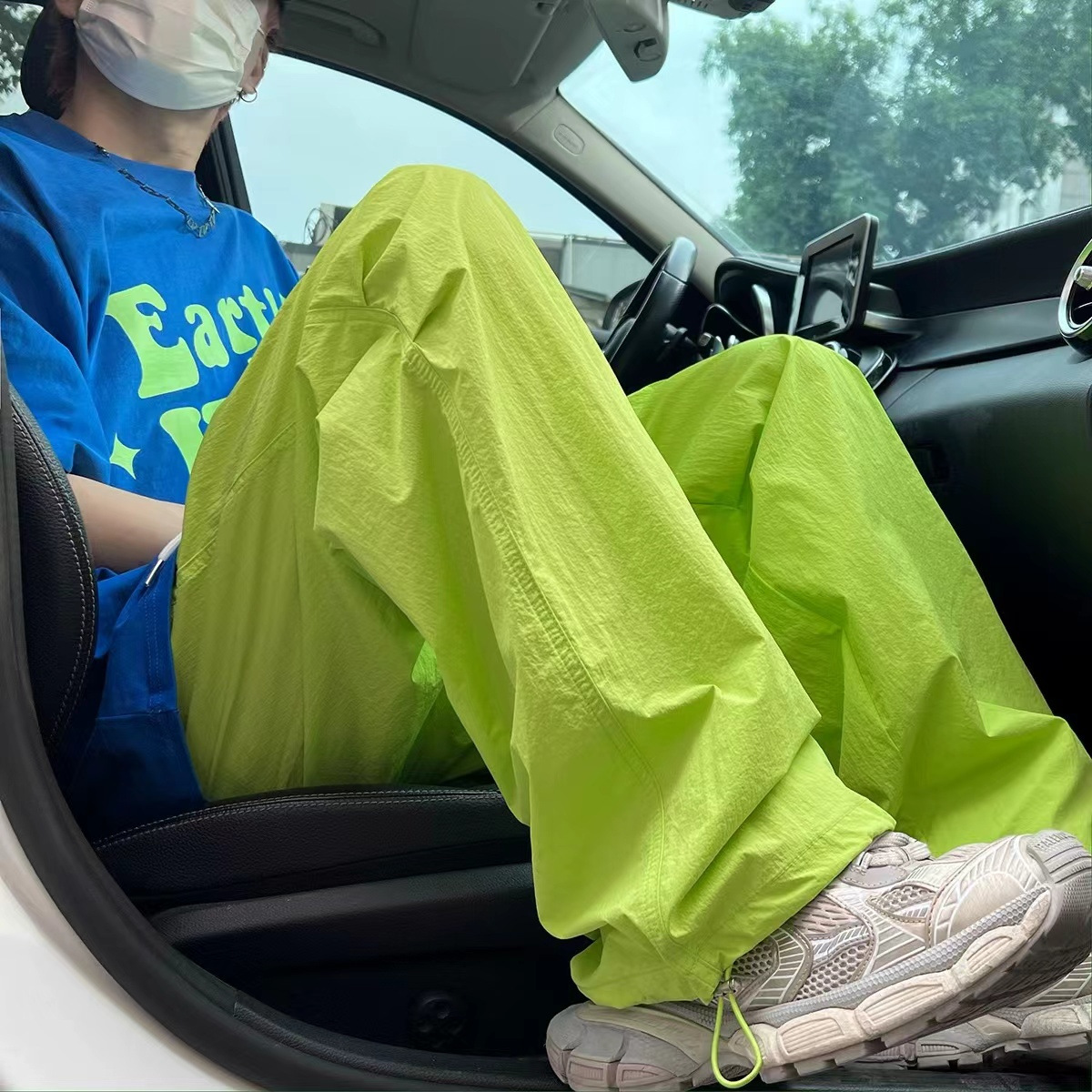 Women's Quick-Dry Cargo Pants High-Waist Loose Fit