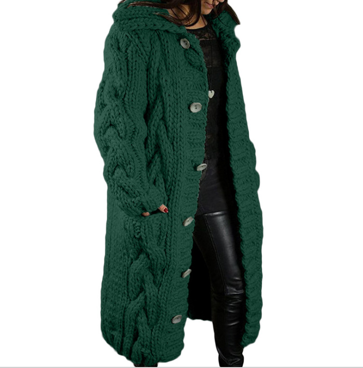 Women's Plus Size Open Front Cardigan Sweater with Pockets