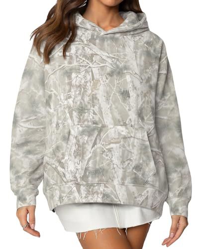 Women's Tree Leaf Leopard Print Hoodie