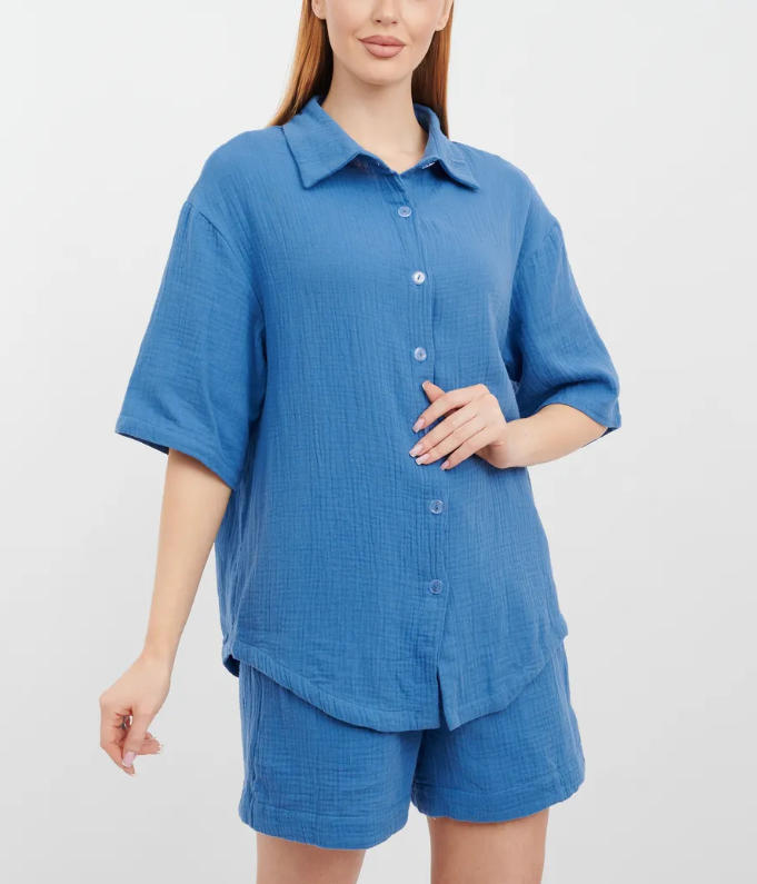Women's Summer Beach Vacation Cardigan and Shorts Set Casual Elegant