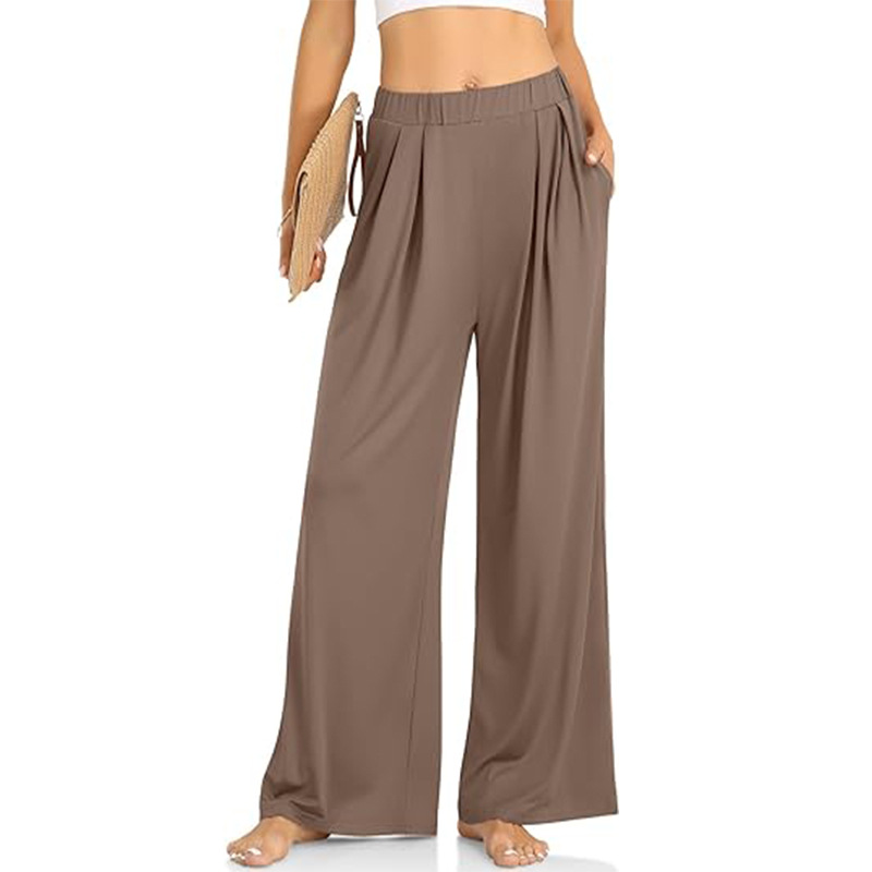 Women's Loose Wide-Leg Yoga Pants Straight-Leg Casual Lounge Pants