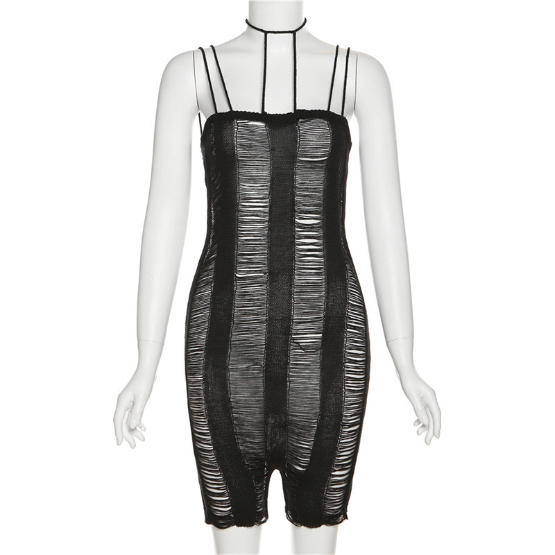Women's Sleeveless Cutout Backless Sexy Slim Jumpsuit