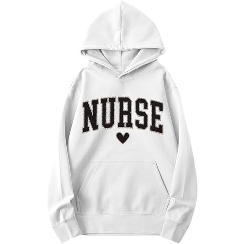 Women's Nurse Heart Print Casual Sweatshirt