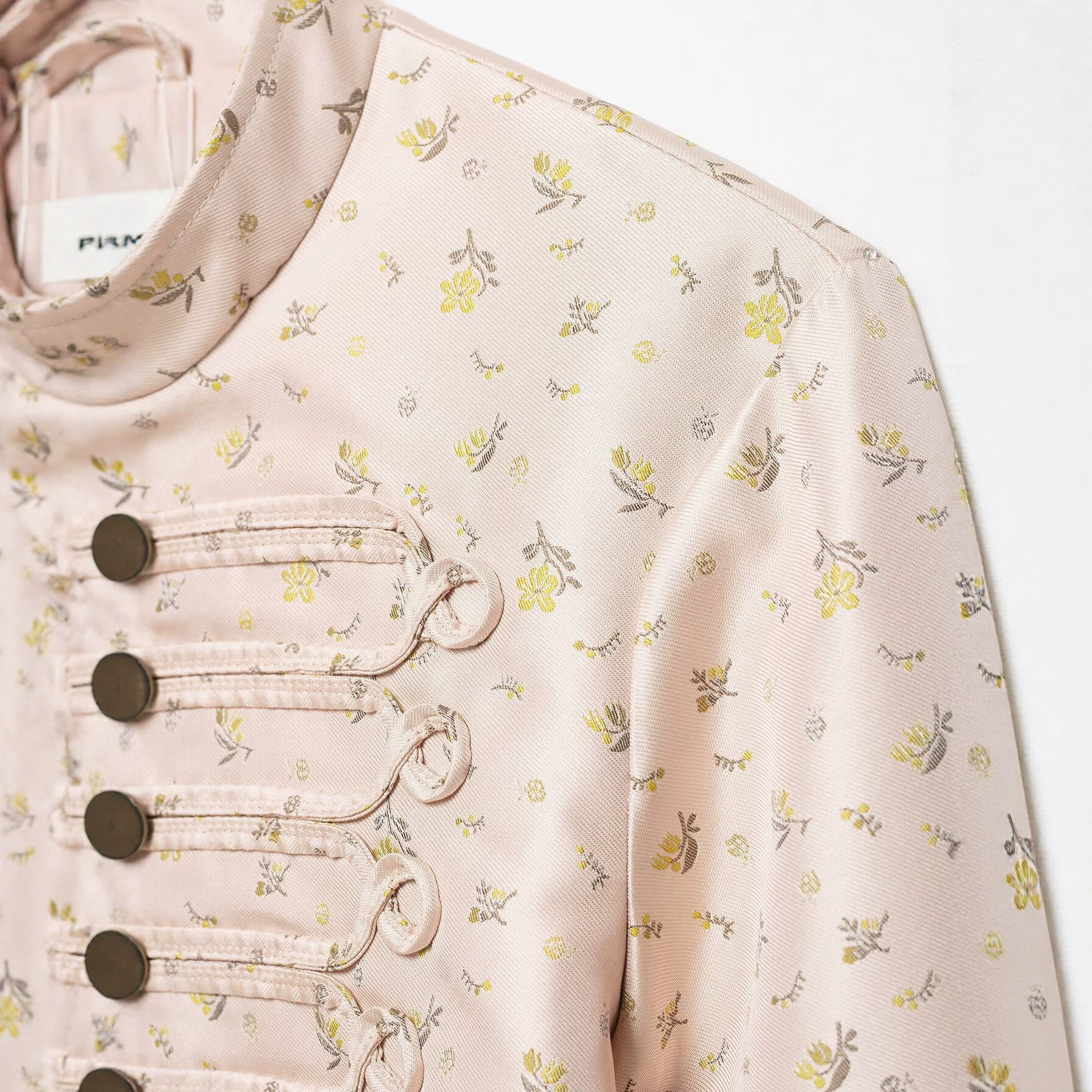 Women's Floral Stand Collar Loose Jacket