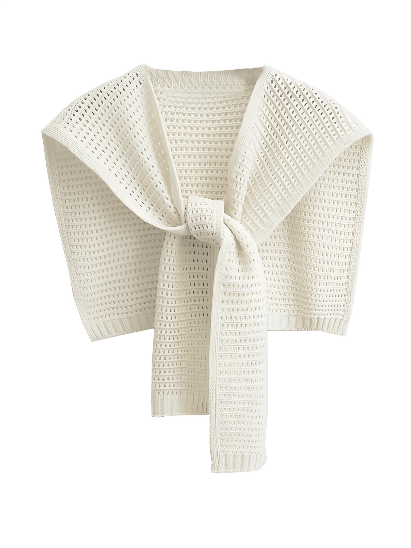 Light Luxury Open-Knit Shawl Wrap for Women