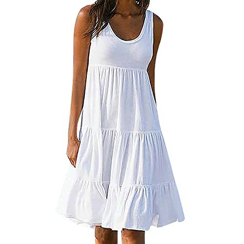 Women's Floral Print Ruched Bodycon Midi Dress Sleeveless Round Neck