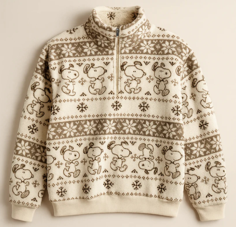 Women's Winter Half-Zip Fleece Pullover Sweatshirt