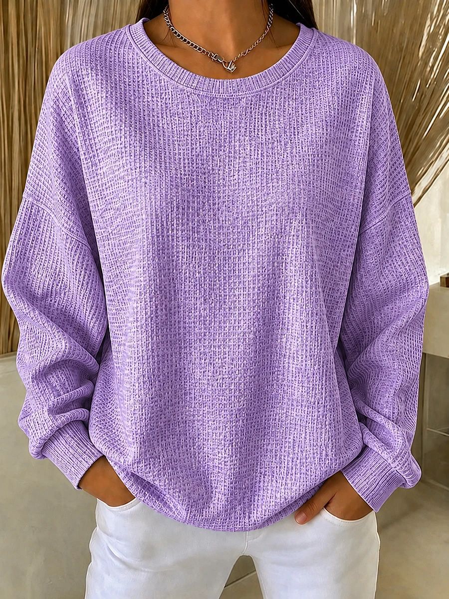 Women's Minimalist Elegant Printed Casual Sweatshirt