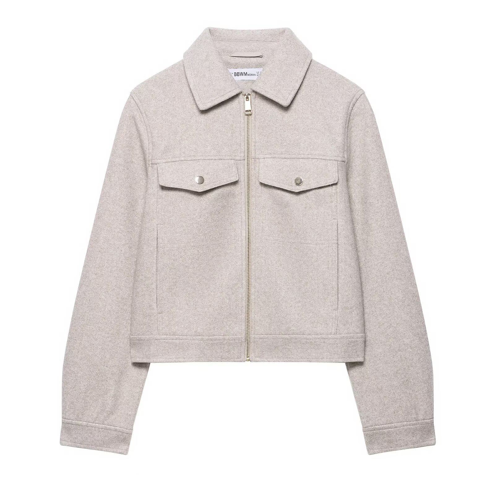 Women's Soft Zip-Up Bomber Jacket