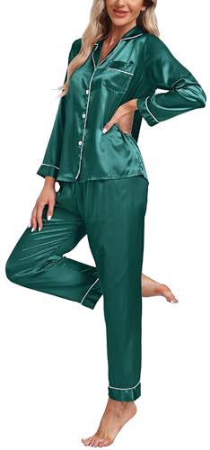 Women's Cuban Collar Long Sleeve Lounge Set