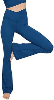 High-Waist Loose Yoga Pants Comfortable Casual Woven Polyester