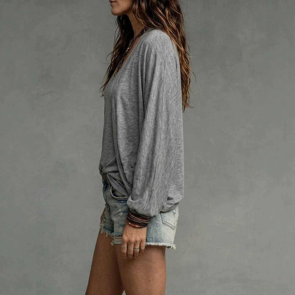 Women's U-Neck Tank Top & Long-Sleeve Cardigan Two-Piece Set