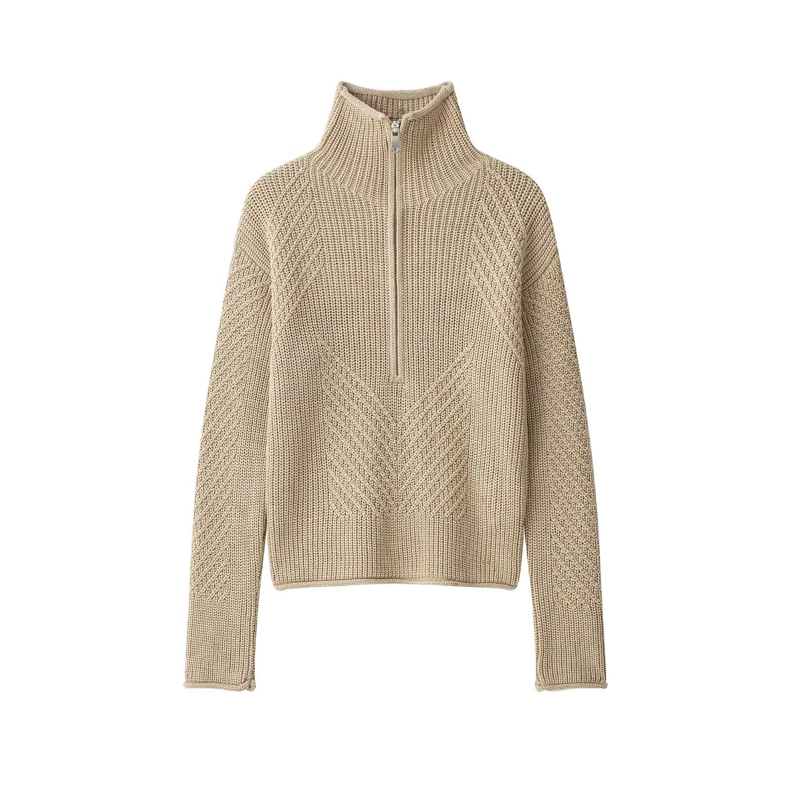 Women's Loose Knit Cardigan Sweater V-Neck Long Sleeve