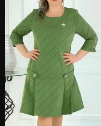 Women's Floral Midi Dress with V-Neck, Flared Sleeves, and Cinched Waist