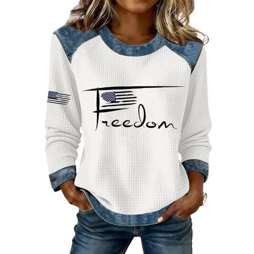 Women's USA Flag Letter Print Sweatshirt