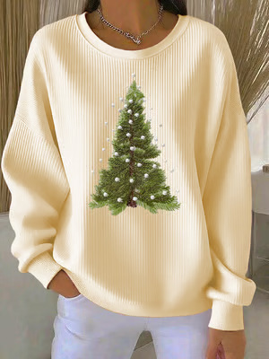 Christmas Pullover Women's Sweatshirt Oversized Crewneck