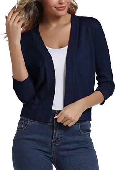 Women's Elegant Short Knit Cardigan Sweater
