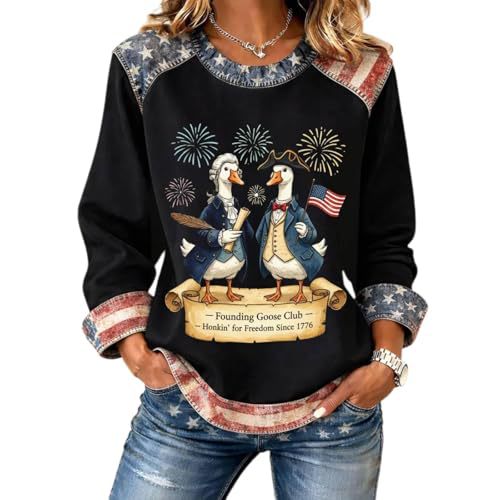 Women's American Eagle Print Crewneck Sweatshirt
