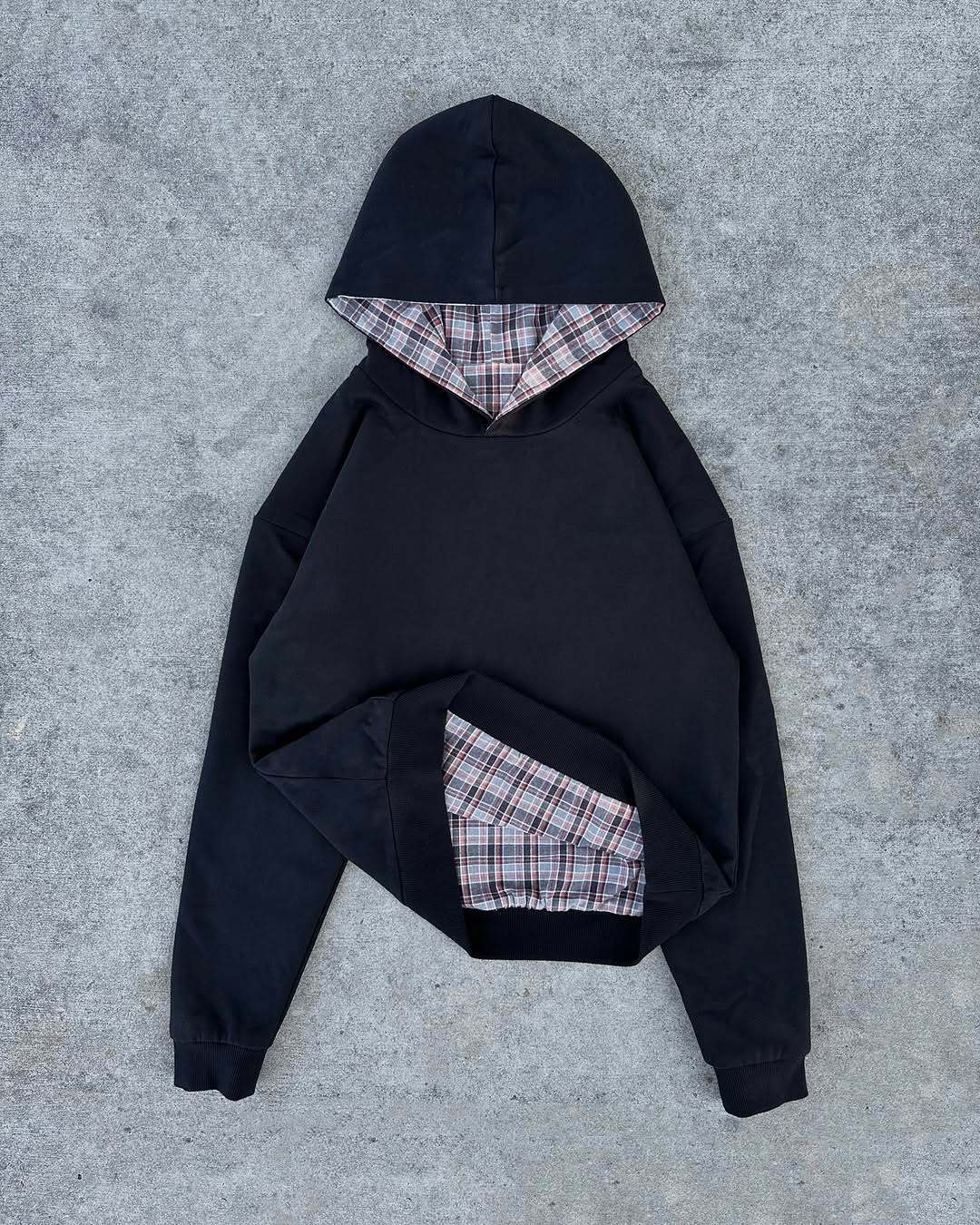 American High Street Reversible Plaid Hoodie
