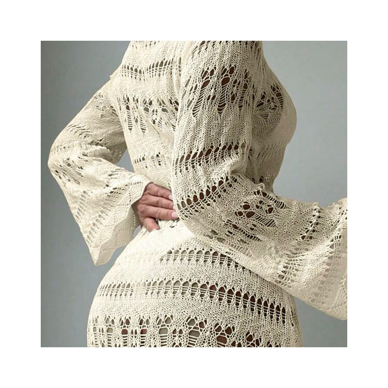 Women's Lightweight Open-Knit Slim-Fit Pullover Sweater