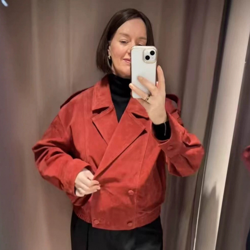 Women's Long Sleeve Blazer Jacket Double-Breasted 3D Pattern