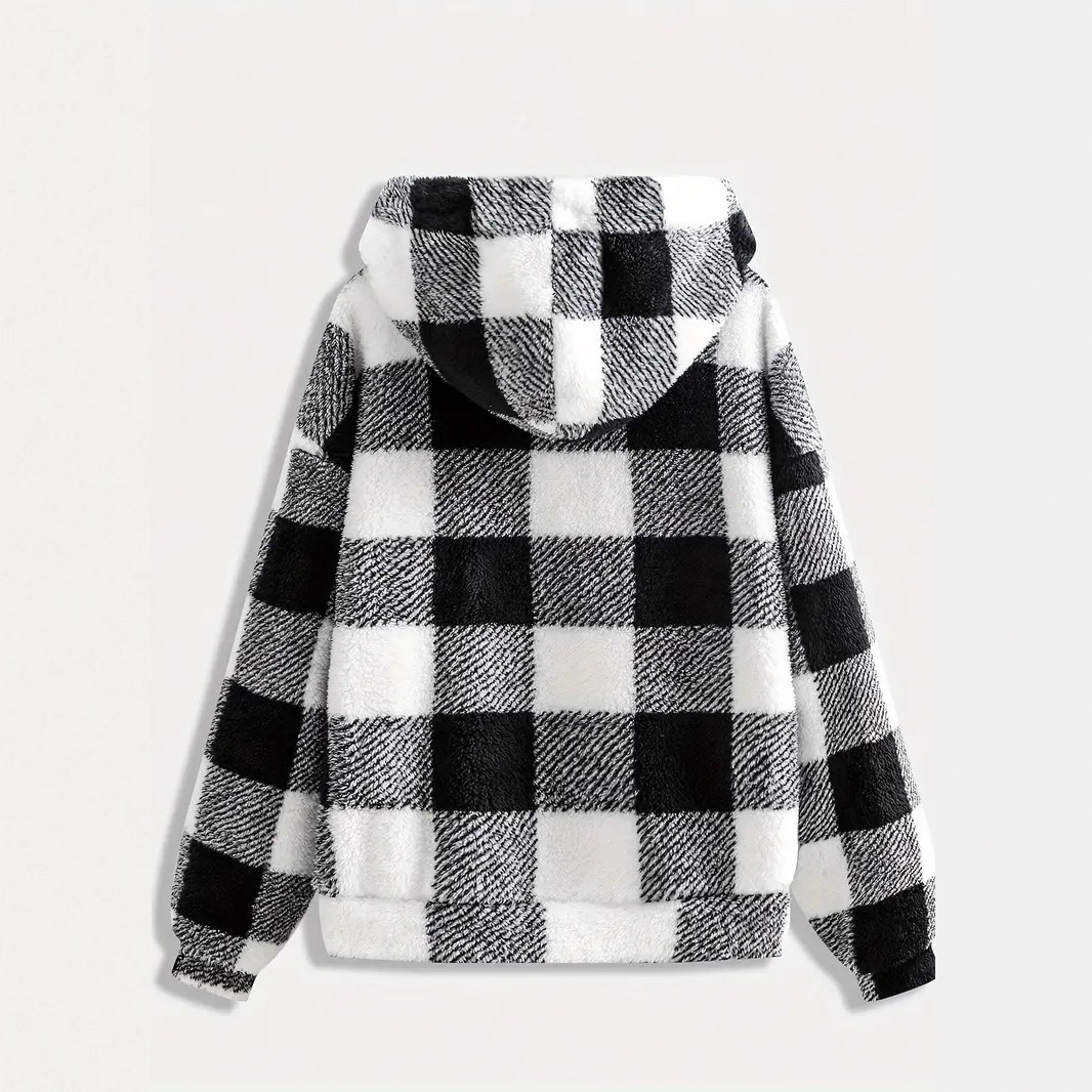 Women's Fleece Zip-Up Hooded Jacket