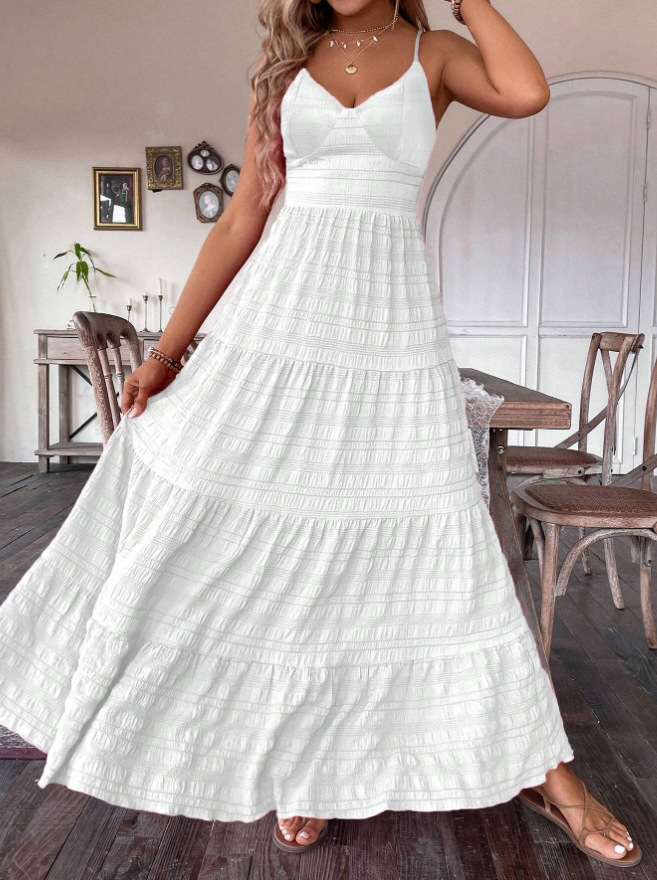 Sexy Bohemian Bow Tie Strap Dress