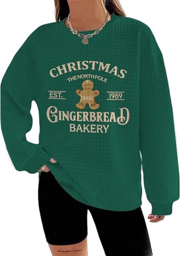 Women's Snowman Reindeer Heart Letter Print Crewneck Sweatshirt