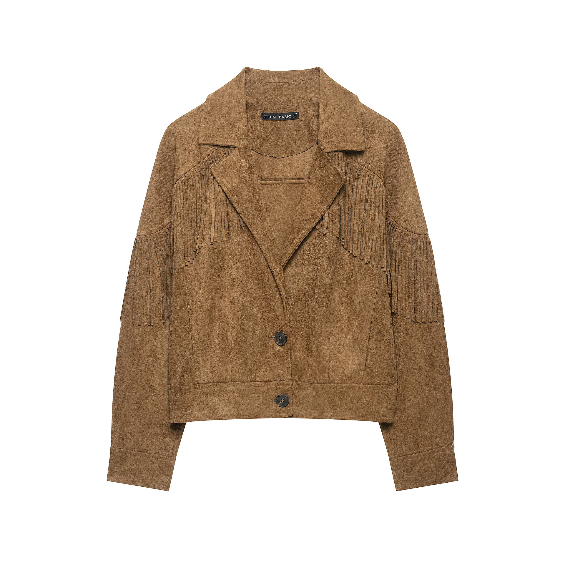 Sueded Fringe Jacket