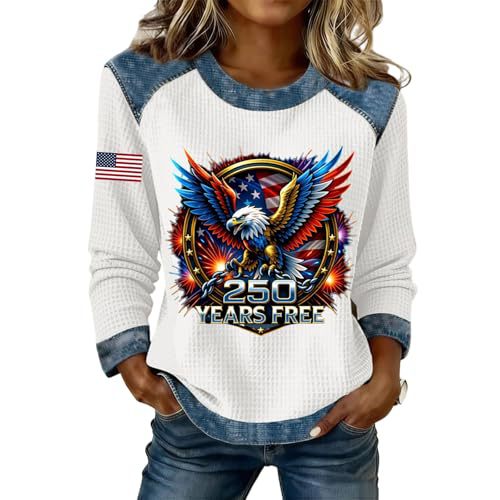 Women's USA Flag Letter Print Sweatshirt