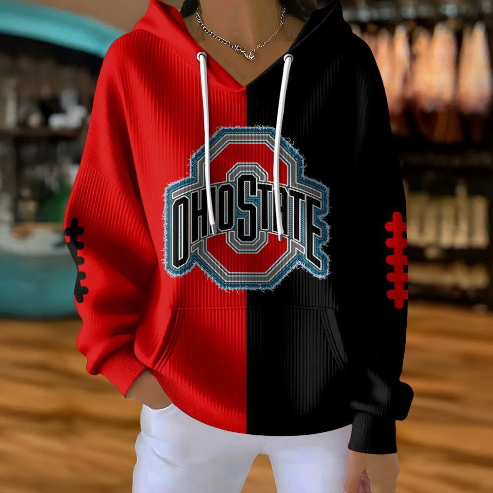 Women's American Sports Graphic Print Casual Hoodie