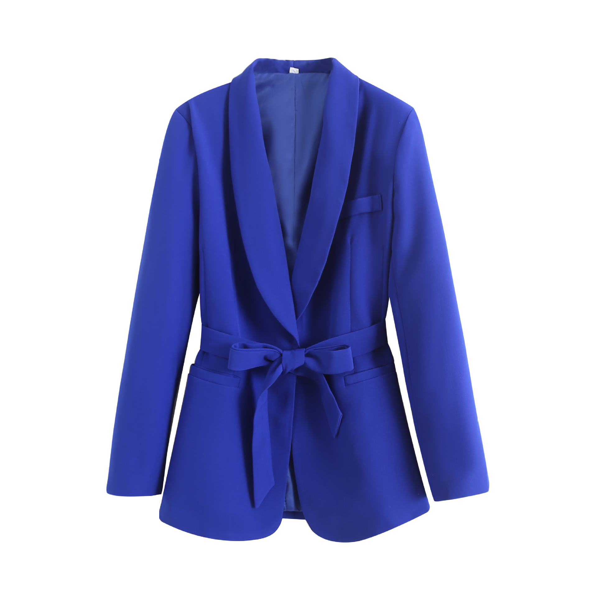 Women's Belted Blazer and Pants Set