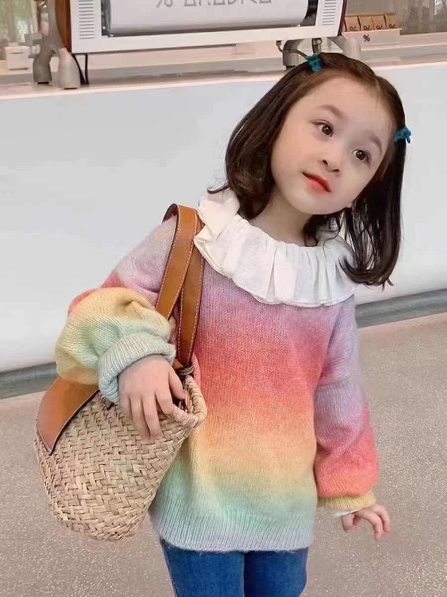 Trendy Color-Block Lazy Style Women's Sweater