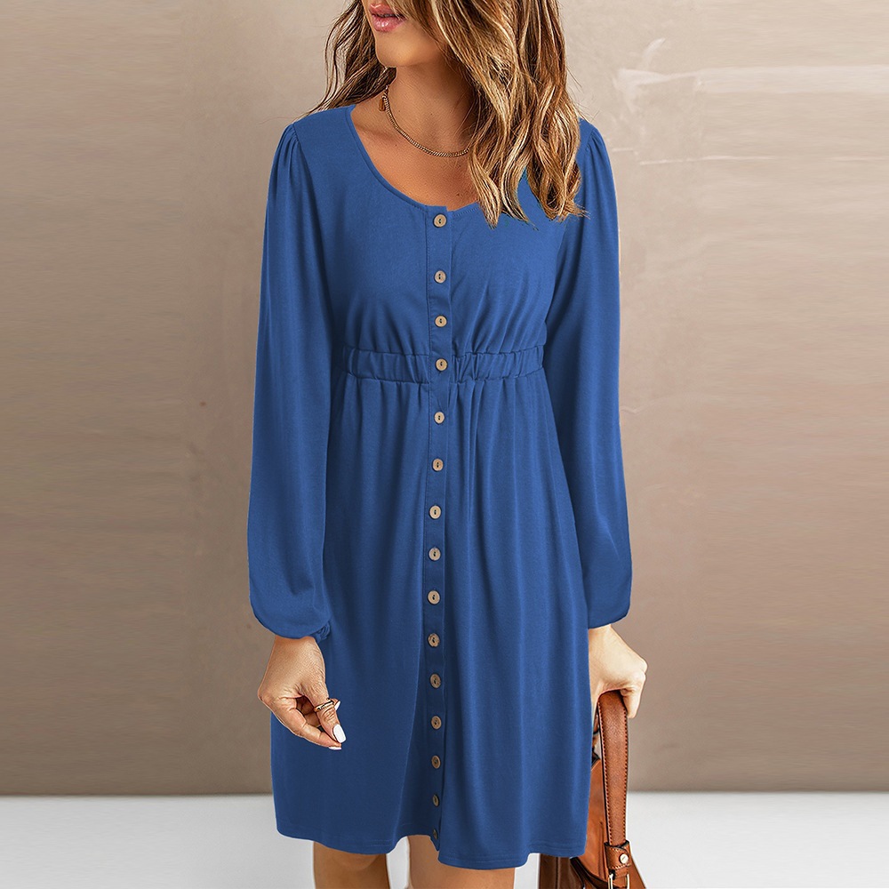 Women's Off-Shoulder Long-Sleeve Mini Dress with Waist Cinch