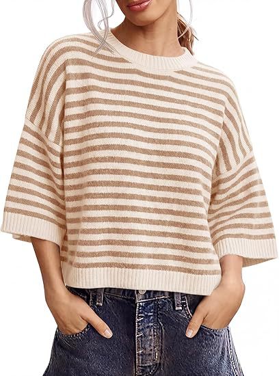 Custom Color-Block Striped Pullover Sweater