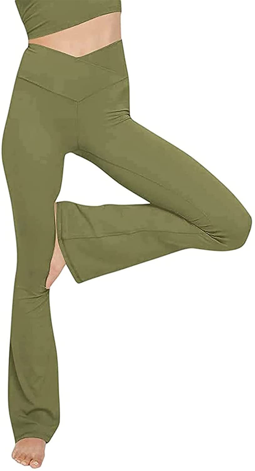High-Waist Loose Yoga Pants Comfortable Casual Woven Polyester