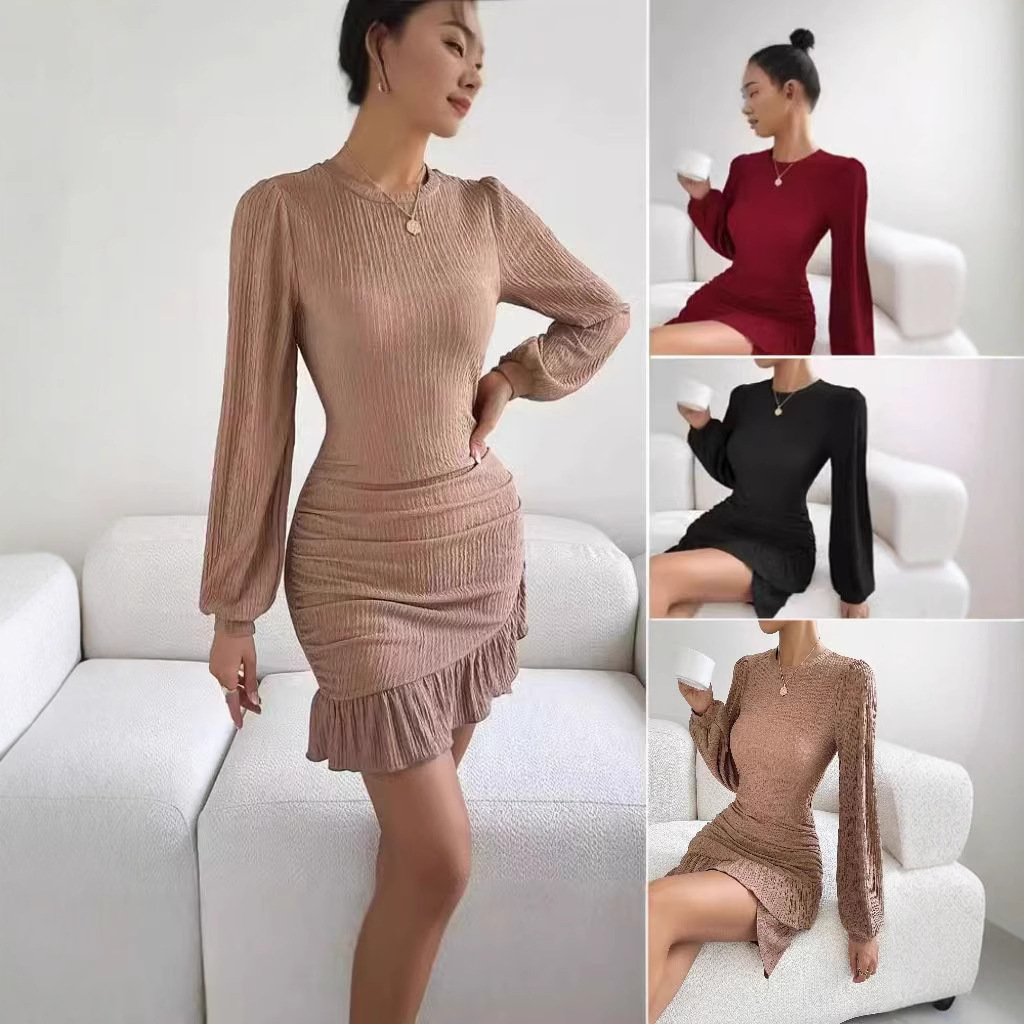 Women's Long Sleeve Knit Bodycon Dress