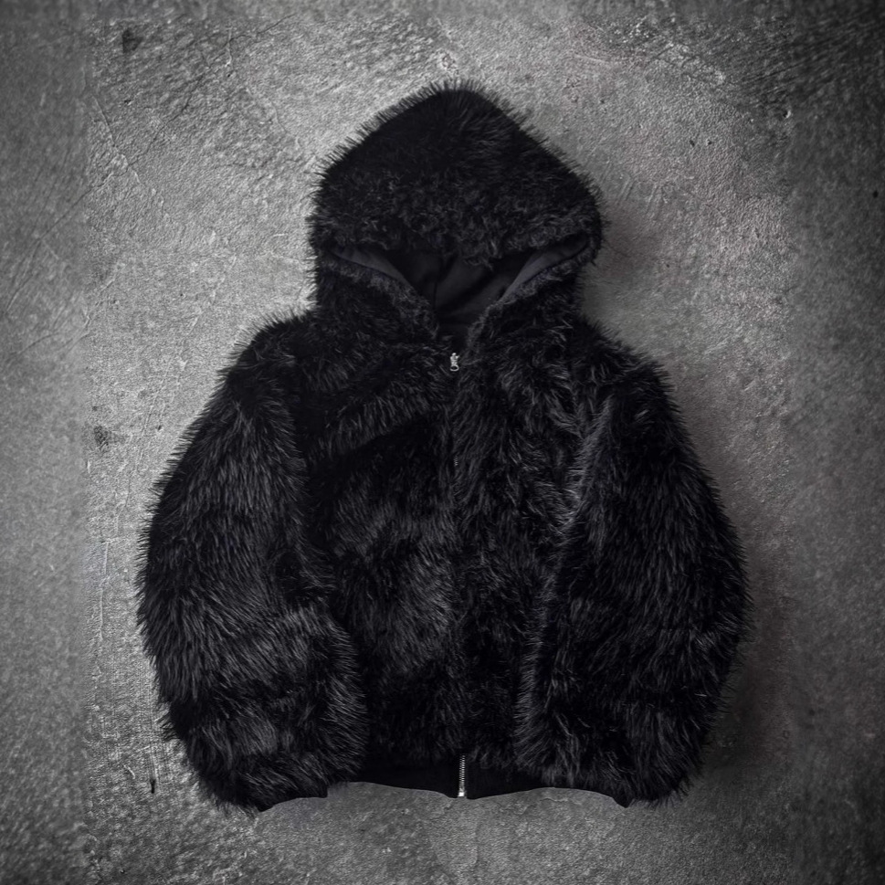 Reversible Hooded Zip Fleece Cardigan Unisex