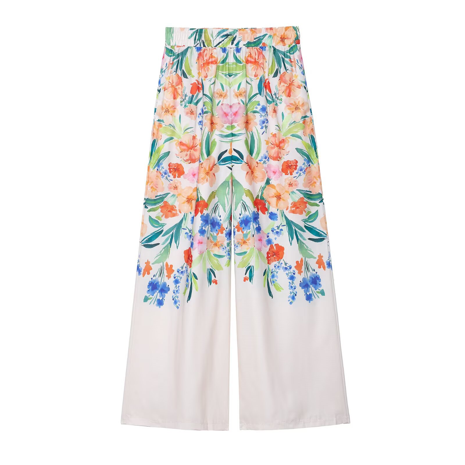 Floral Print Shirt and Pants Vacation Set