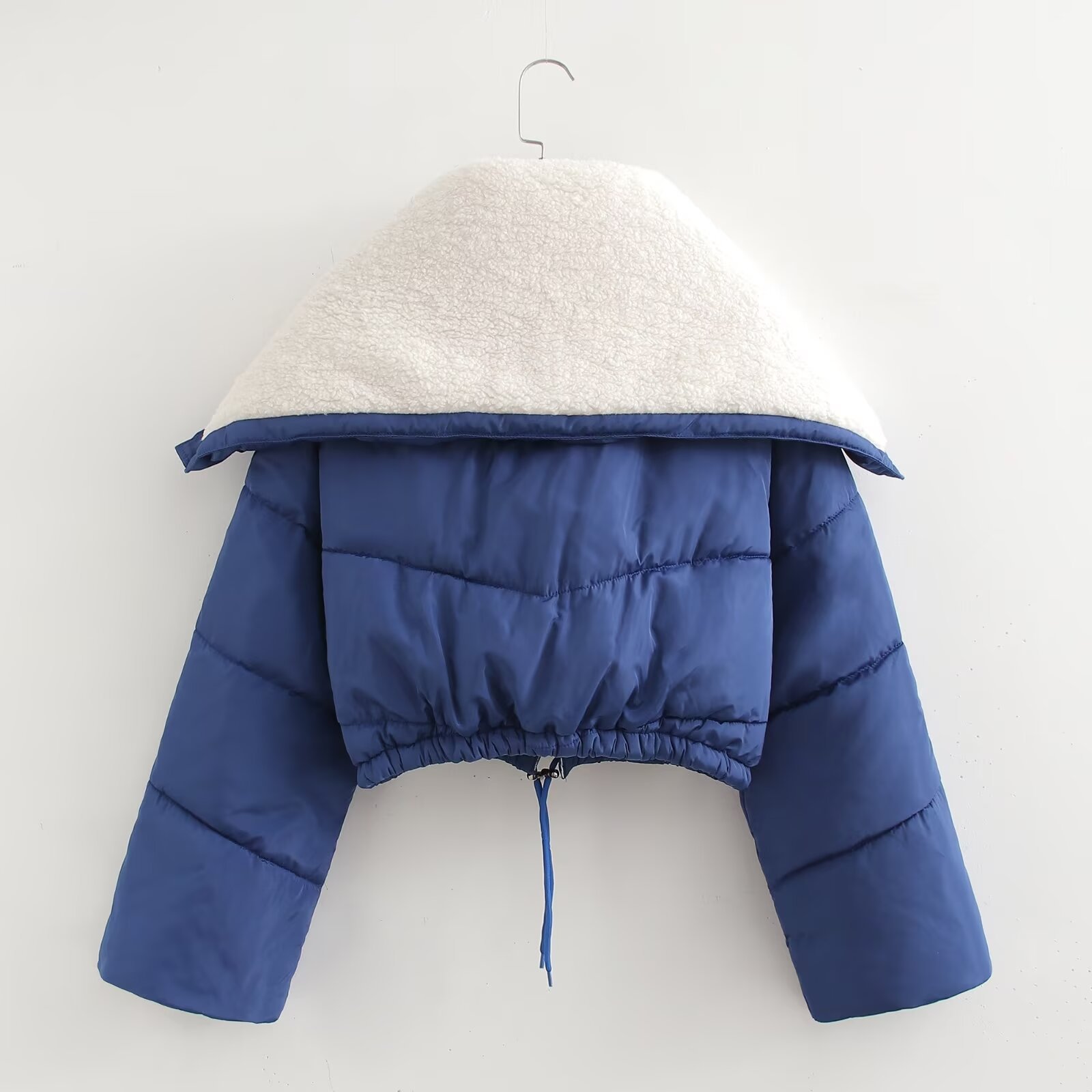 Women's Street Style Faux Shearling Paneled Padded Coat