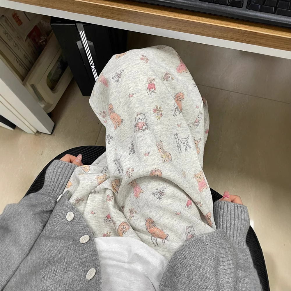 Graffiti Print High-Waist Straight-Leg Sweatpants for Women