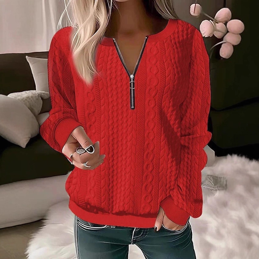 Women's Quilted Zip-Up Hoodie Sweatshirt Jacket