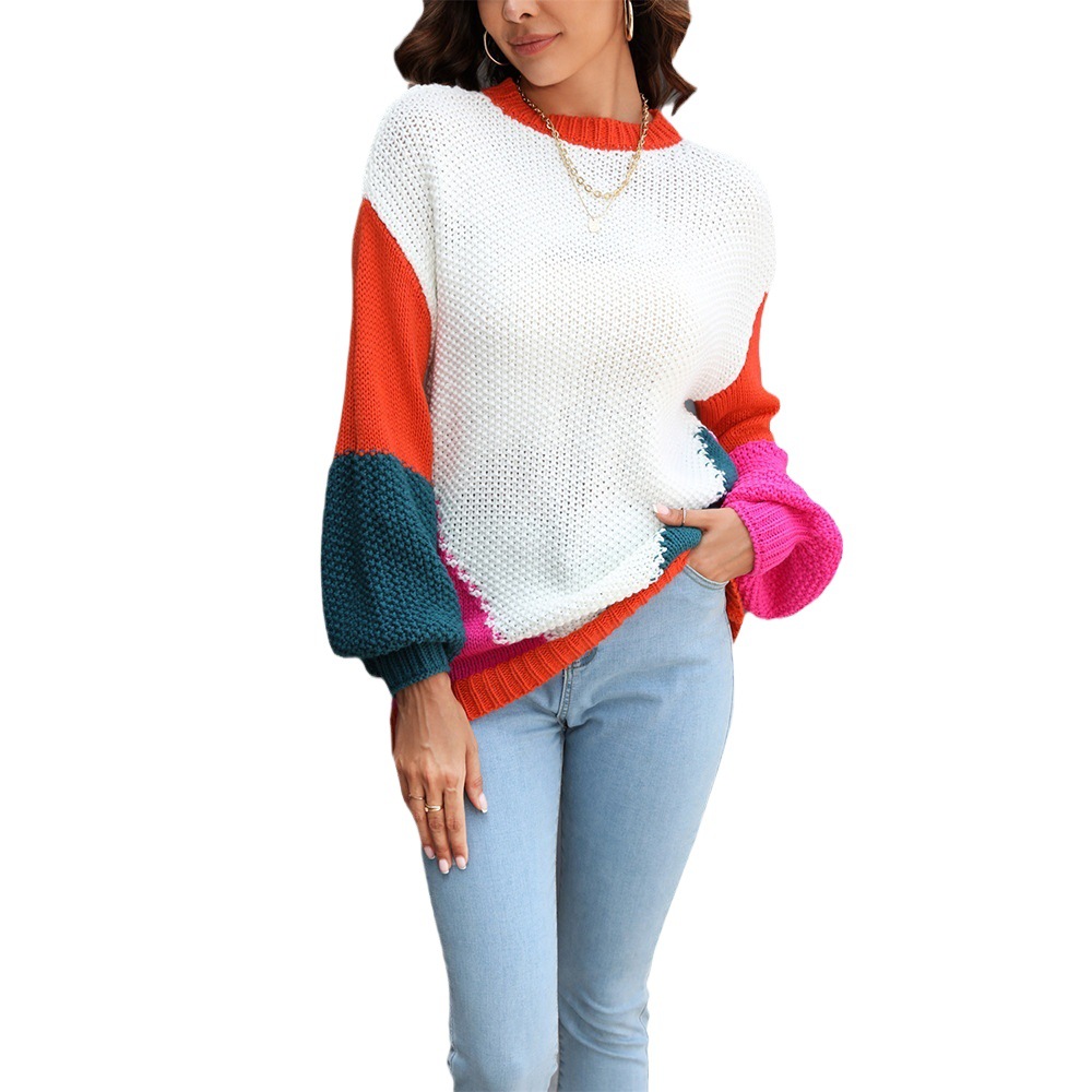 Women's Cable Knit V-Neck Pullover Sweater
