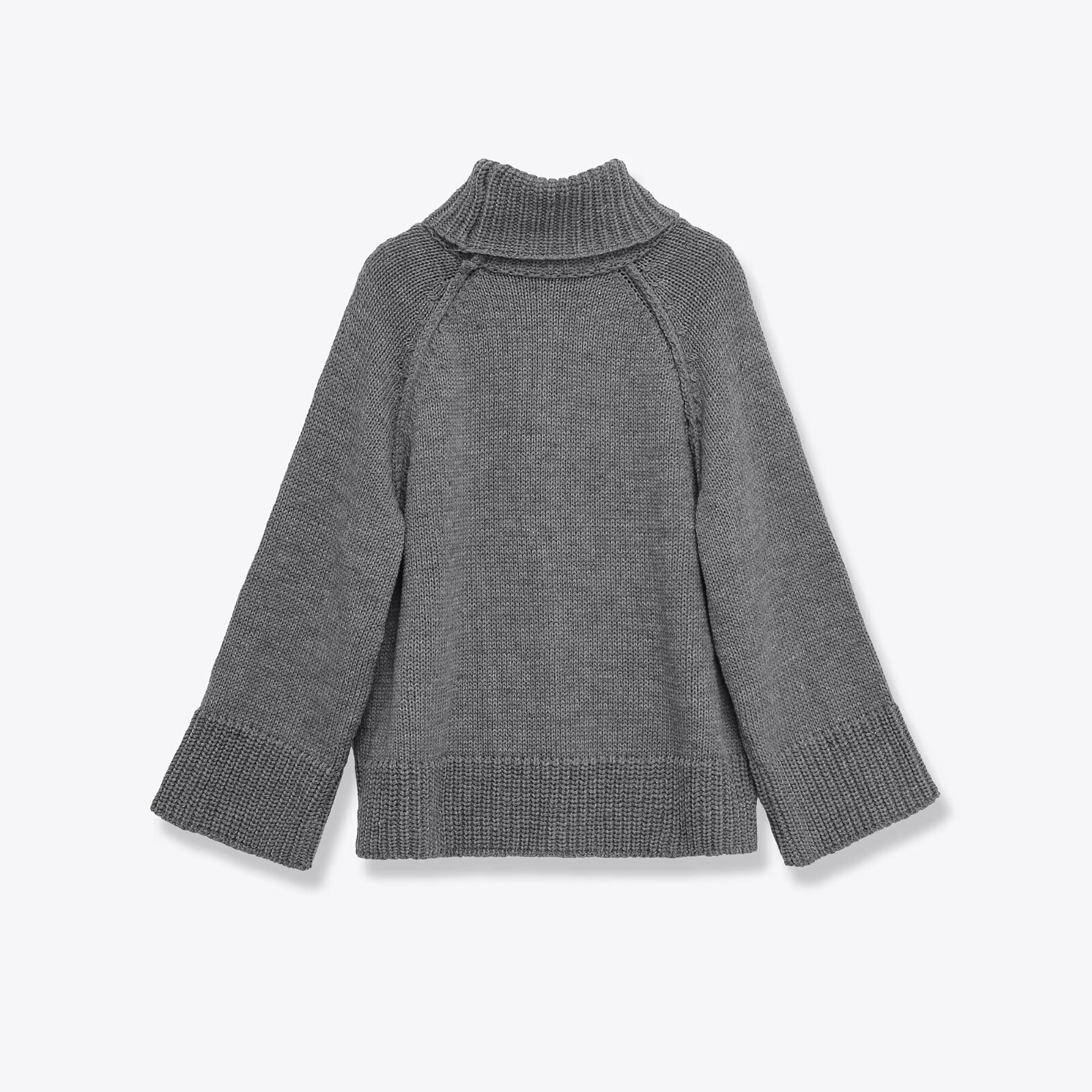 Women's Casual Loose Stand Collar Knit Sweater