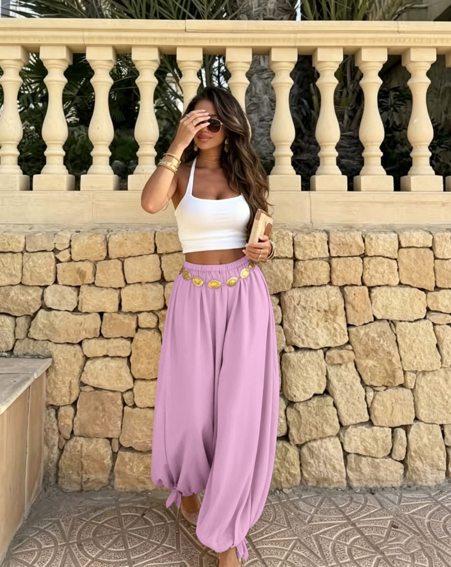 Women's Casual Loose Vintage Lantern Pants
