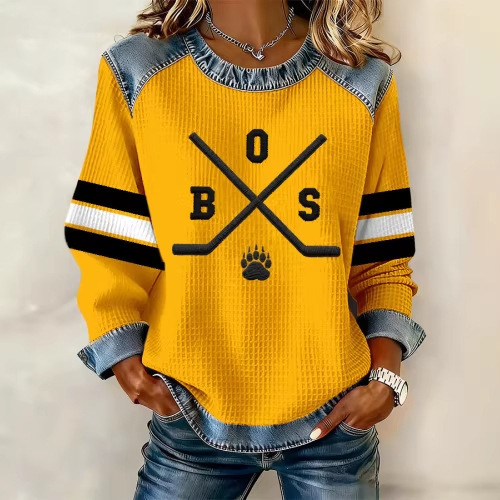Women's Animal Lion Tiger Print Crewneck Sweatshirt