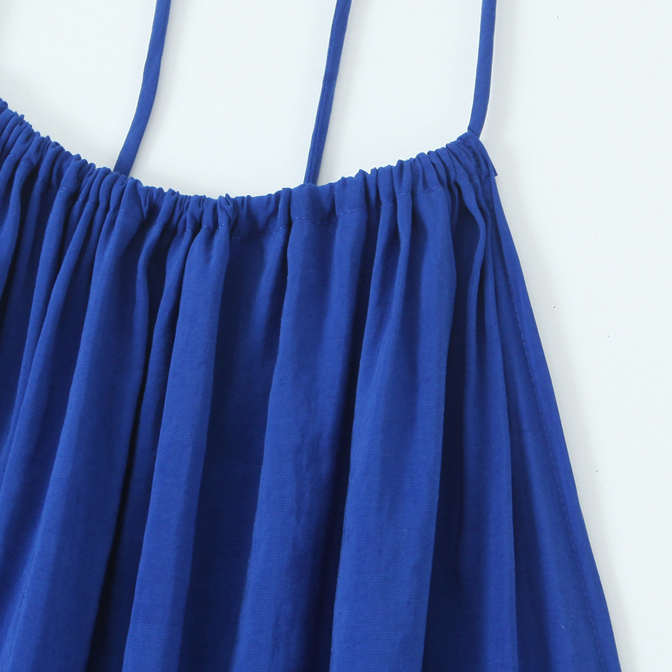 Women's Draped Halter Neck Midi Dress