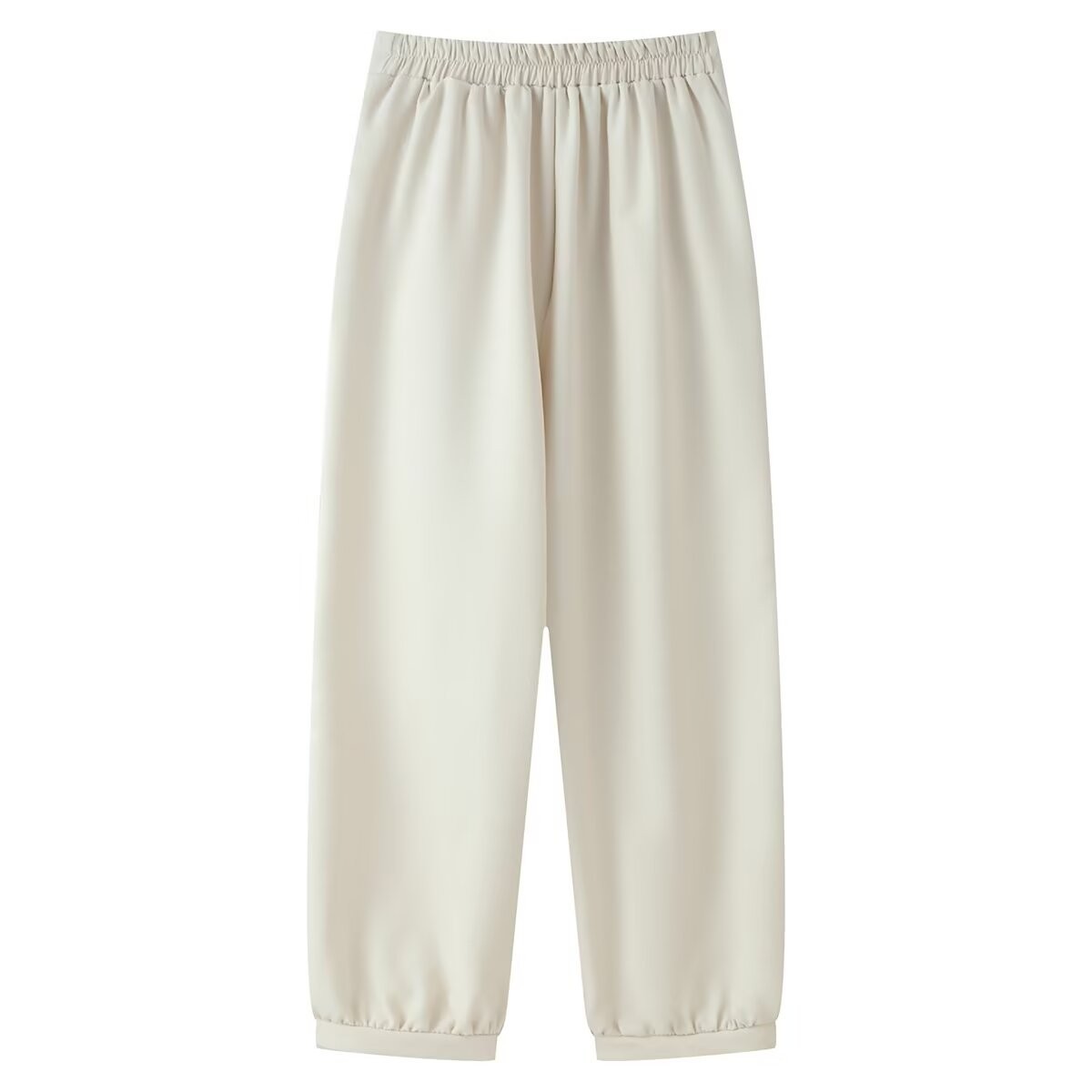 Elegant Round Neck Button-Trim Short Sleeve Top and Pants Set