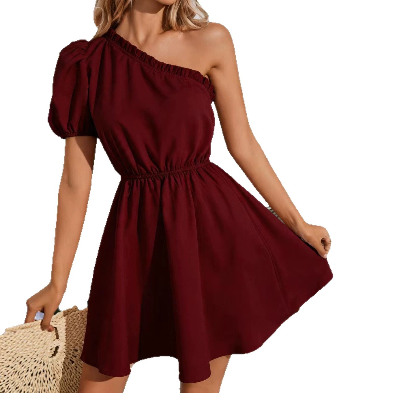 Women's Strapless Back Cutout Midi Dress