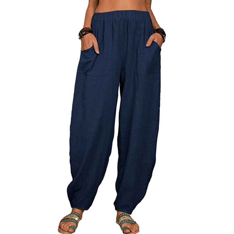 Women's Loose Cotton Casual Harem Pants